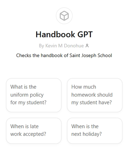 AI Idea: Handbook Chatbot